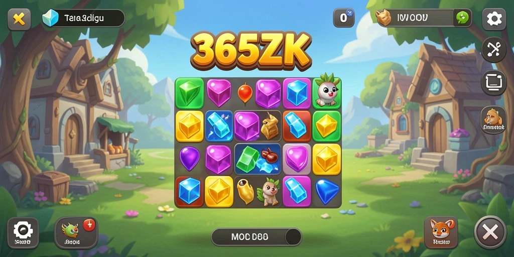 Gameplay seru dan colorfull dari 365ZK dalam genre Match-3.
