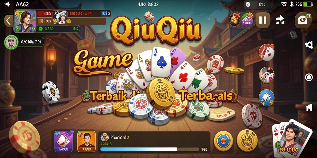 Tampilan gameplay QiuQiu yang seru dan mengasyikkan.