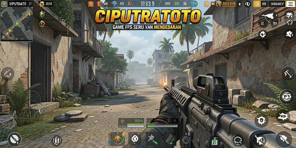 Screenshot utama CIPUTRATOTO menampilkan aksi tembak-menembak yang mendebarkan.