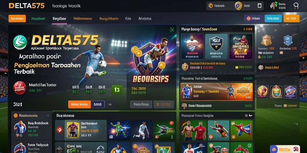 Tampilan gameplay menarik dalam aplikasi Sportsbook DELTA575.