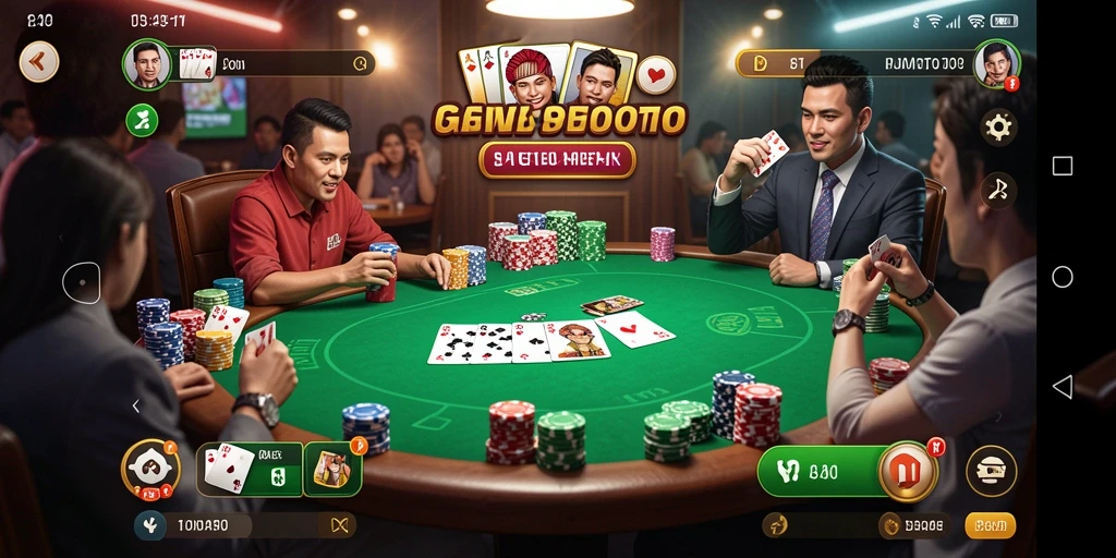Tampilan screenshot gameplay seru dari FOMOTOTO Poker.