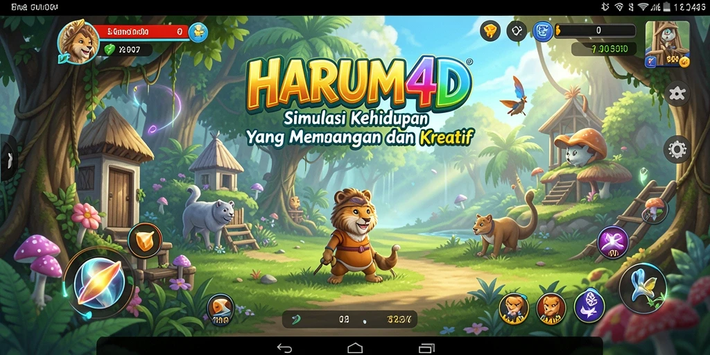 Tampilan gameplay menarik di dunia simulasi HARUM4D.