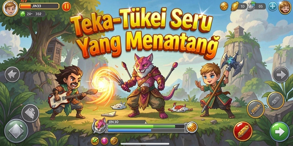 Screenshot utama JIN33 menunjukkan gameplay teka-teki yang memikat.