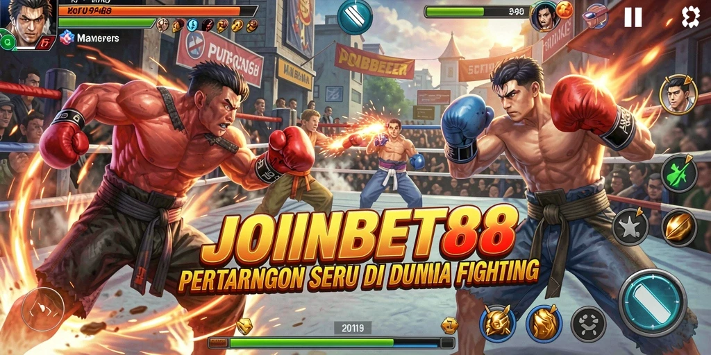 Tampilan gameplay seru dalam pertarungan khas JOINBET88.