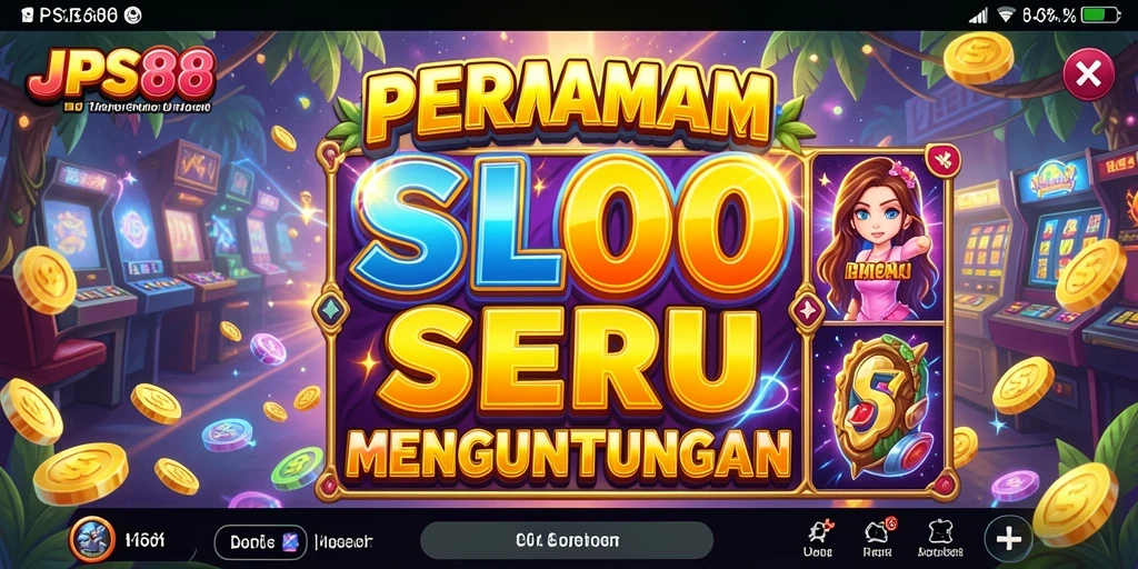 Screenshot gameplay JPS88 menampilkan kombinasi simbol yang menguntungkan.