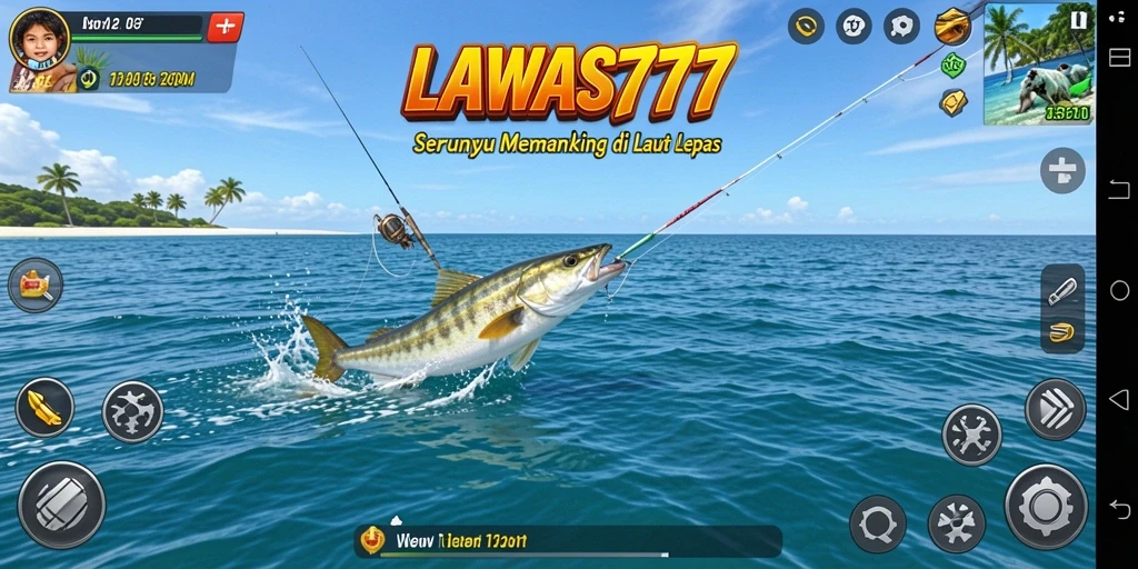 Tampilan gameplay LAWAS777 yang menarik saat memancing.