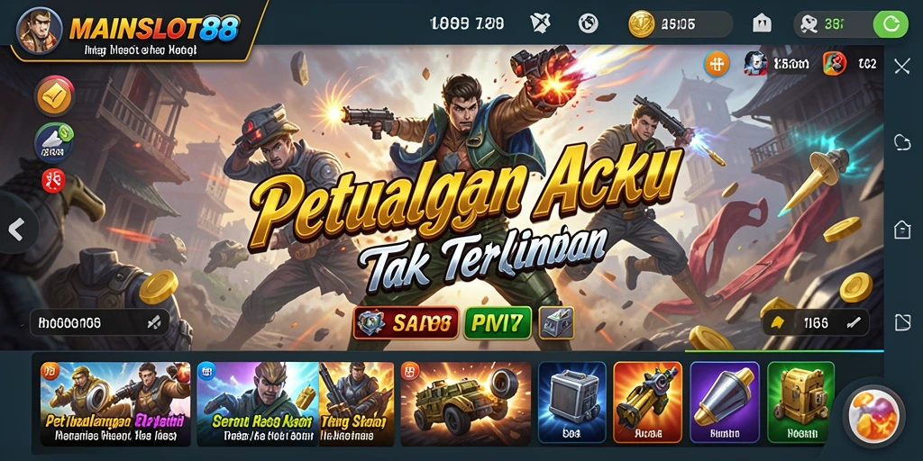 Screenshot MAINSLOT88 menampilkan aksi seru dalam pertarungan yang mendebarkan.