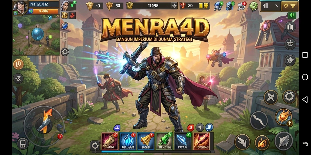 Tampilan gameplay MENARA4D yang seru dan strategis.