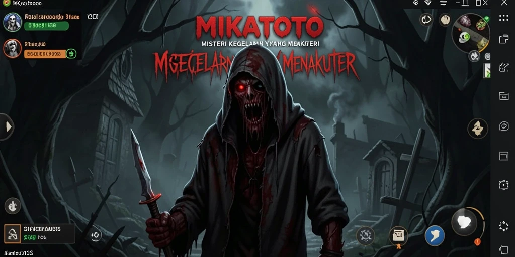 Tangkapan layar menampilkan momen menegangkan dalam gameplay MIKATOTO.