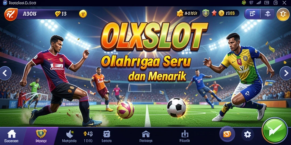 Tampilan gameplay menarik dari OLXSLOT yang penuh aksi olahraga.