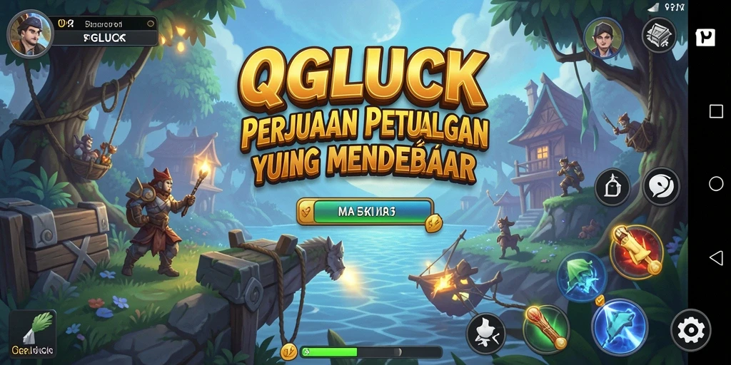 Gameplay seru dan grafik memukau dalam QGLUCK.