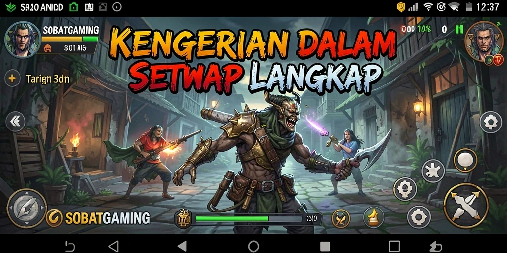 Tangkapan layar menampilkan gameplay menyeramkan dengan suasana mencekam.