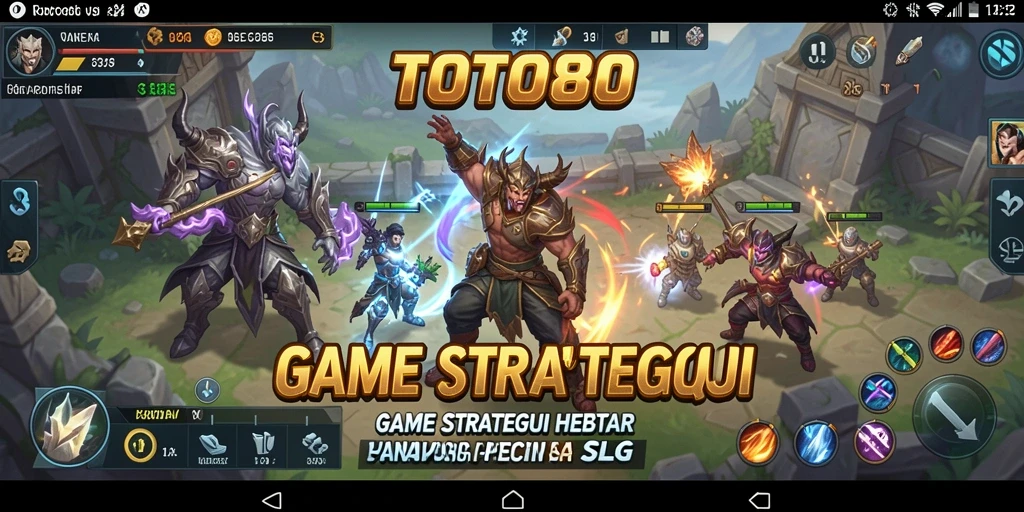 Screenshot gameplay TOTO80 menampilkan pertempuran strategis yang menarik.