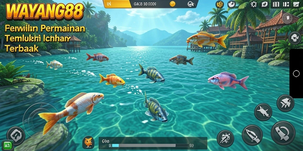 Tampilan gameplay WAYANG88 menembak ikan yang seru dan menantang.
